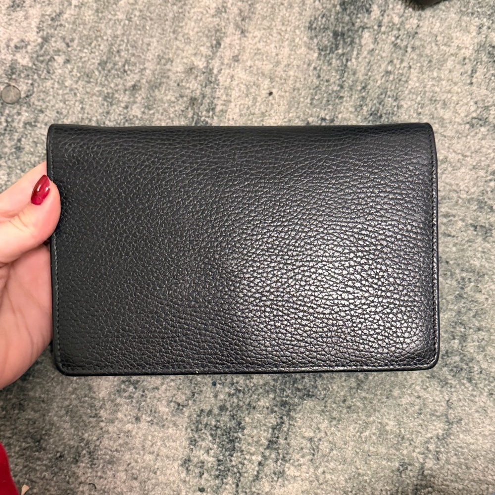 Gucci GG Marmont Black Leather Chain Wallet - Picture 5 of 5